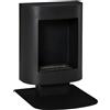 EASYCOMFORT Camino a Bioetanolo con Serbatoio da 1.5L, Copertura fino 20㎡, 46.5x53x65cm, Nero