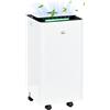 EASYCOMFORT Deumidificatore da 12L in ABS con 5 Modalità, 2 Velocità e Timer da 24h, 25x25x50.5 cm, Bianco e Nero