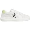 Calvin Klein Sneakers Chunky Cupsole Mono da Donna Bianco Modello YW0YW00823 Pelle 40