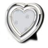 Dekolust Cornice portafoto in argento a forma di cuore in metallo 9 x 9 cm