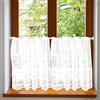ZOLGINAH Tende Cucina Bianco con Occhielli,Tende per Finestre Semitrasparenti Con Delicati Motivi Farfalla,Tende Corte Bianco per Arredare la Casa di Campagna Del Bistrot 60x90CM(BxH) 2pcs