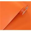 GOYAPRINT Carta Adesiva per Mobili Arancione 40x300 cm Pellicola Adesiva Opaca per Parete Cucina Porta Finestra Vinile Rivestimento Decorativo (40x300 cm, Arancione)