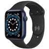 Apple Watch Series 6 (2020) GPS 44 mm - Alluminio Blu - Cinturino Sport Nero, excellent