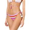goldenpoint Bikini Donna Costume da Bagno Slip con Cinghie Crochet Bottoms, Multicolore, S