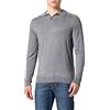 United Colors of Benetton (Z6ERJ) Maglia Polo M/L 1081U3081 Maglione, Grigio Melange 61V, XS Uomo