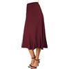 EXCHIC Gonna Longuette Elegante alla Caviglia con Orlo a Volant in Vita Elastica, Air Max Dynasty, XL