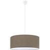 Eglo Lampada Sospensione Rossano 3 Luci 60Watt Attacco E27 in Tessuto Tortora