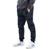 LY4U Pantaloni della Tuta da Uomo, Pantaloni da Jogging Mimetici con Tasca con Zip, Pantaloni da Palestra Traspiranti con Elastico in Vita per l'allenamento di Corsa, Nero L