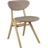 Ethnicraft - Sedia imbottita Eye - Grigio - Rovere massello - Designer Alain van Havre