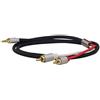 Dynavox 207386 - Cavo audio stereo, da maschio a maschio, 5 m, colore: Nero