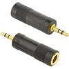 Watio Wave Adattatore Audio - Jack 3,5 mm Maschio a Jack 6,3 mm Femmina, ideale per collegare cuffie a apparecchiature professionali, durevole.