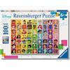 Ravensburger - Puzzles XXL Disney Multicharacter | Puzzle 6 Anni In Su | Puzzle 100 Pezzi Per Bambini Da 6 Anni In Su | Puzzle Bambini 36 X 49 Cm | Puzzles stitch bambina