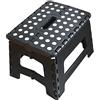 Armo Home Armo® Sgabello pieghevole con maniglia per il trasporto, sgabello pieghevole compatto, poggiapiedi fai da te, peso massimo 150 kg (nero)