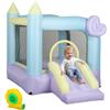 EasyComfort Castello Gonfiabile per Bambini 3-8 Anni con Soffiatore, Scivolo e Area di Salto, Picchetti e Borsa