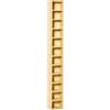 EasyComfort Mobile Libreria Porta CD a 12 Ripiani per 204 CD, in MDF e Truciolato, 21x20x175 cm, color Legno