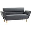 Easycomfort Divano 2 Posti Convertibile in Divano Letto Singolo con Braccioli Regolabili, 164x71x75cm