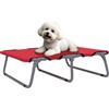 EasyComfort Brandina per Cani Piccoli Pieghevole per Interno ed Esterno, Metallo e Tessuto Oxford, 71x58x20 cm, Rosso