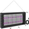 EasyComfort Lampada Antizanzare per Interno 8W con Catenella e Rete di Protezione, 49x6x25 cm, Nero