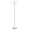 EasyComfort Lampada a Piantana Moderna con Paralume a Doppio Strato, in Metallo e Acrilico, Ø35x150 cm, Bianca