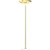 EasyComfort Lampada da Terra Moderna con Luce Dimmerabile con Interruttore a Pedale e 3 Luminosità, Oro