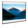 Easycomfort Telo per Proiettore da 100" Formato 16:9/4:3 ad Altezza Regolabile, 210x8.6x7 cm, Bianco e Nero
