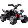 Easycomfort Quad Elettrico per Bambini 18-36 Mesi con Luci LED, Clacson e Pedali, 65.5x38.5x43.5 cm, Nero