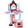 Easycomfort Set Toeletta con Sgabello per Bambini da 3-6 Anni, Luci, Musica e Accessori Inclusi