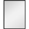 EasyComfort Specchio da Parete Rettangolare con Ganci, in Vetro e MDF, 60x80 cm, Nero
