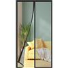 WENT Zanzariera Magnetica per Porte, Varie Taglie, Versione aggiornata, 100x220 cm, Tenda Zanzariera, Maglia Fine, Adatto per balconi, cantine, camere da letto e porte scorrevoli, Strisce Nere