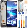 ARSSLY LCD Display per Samsung Galaxy A52 5G SM-A526B A526U A5160 con Cornice, Schermo per Galaxy A52 5G Sostituzione Schermo Touch Screen Digitizer Assembly con Strumenti 6,5, Senza Fingerprint Unlocking