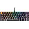 Glorious Gaming GMMK 2 Compact (65%) - tastiera gaming mecc., TKL compatta 65%, alluminio, personalizzab., tasti doppia iniezione, Fox Switches, RGB per ogni tasto, layout QWERTZ tedesco - Nero