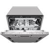 LG QuadWash DB597TXS Lavastoviglie a scomparsa totale Serie 5, Classe A -20%, 14 coperti, Vapore, Noble Steel