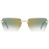 Dsquared2 Occhiali da Sole D2 0102/S PEF Oro/Verde Sfumato Unisex