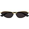 Bottega Veneta Occhiali da Sole BV1346S 001 Nero/Grigio Donna