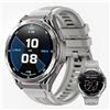 OUKITEL Smartwatch Uomo Rugged Smart Watch GPS Impermeabile con Chiamate Bluetooth,Altezza Pressione 24H Monitoraggio Orologio Militare Uomo,1,43 AMOLED 150+ Modalità Sport per Android IOS