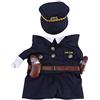 Fdit Costume da poliziotto Abiti con cappello Cane da compagnia Gatto Costumi di Halloween La polizia per la festa di Natale Eventi speciali Costume uniforme con cappello Funny Pet(S)