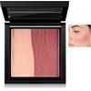 Boobeen Paletta trucco Blush Contour Highlighter, Paletta in polvere liscia a 2 colori per il fard, l'evidenziazione, il contorno del viso, set compatto sfumabile per il contorno dell'illuminazione