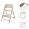 Cybex Gold Cybex Click & Fold 4in1 Seggiolone Pappa Evolutivo in Legno con Sdraietta, Baby Set e Vassoio - All Natural