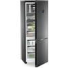 Ⓜ️🔵🔵🔵 LIEBHERR CBNbsc 778i Peak BioFresh NoFrost - Frigorifero combinato con BioFresh e NoFrost, GARANZIA 10 ANNI INCLUSA originale LIEBHERR, Combinazione frigo sopra e congelatore sotto, ACCIAIO NERO, 201,5 x 75 cm, Nuova classe C