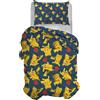 hermet Pokemon, Set Copripiumino Singolo In Cotone, 100% Cotone, Sacco 155x200, Federa 50x80, Letto Cameretta, Prodotto Ufficiale, No Lenzuolo con Angoli