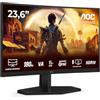 AOC Gaming C24G42E - Monitor curvo Full HD da 24 pollici, 180 Hz, 0,5 ms, FreeSync Premium 1920x1080, 1x HDMI 2.0, 1x DisplayPort 1.4 nero, 24 inch FHD, Altoparlanti