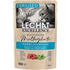 MONGE LECHAT EXCELLENCE UMIDO ADULT STERILIZZATO BOCCONCINI MALTAGLIATI TONNO con ORTAGGI 85 G BUSTINA