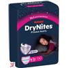 PERFETTI VAN MELLE ITALIA Srl PANNOLINO HUGGIES DRYNITES 8/13 ANNI GIRL L 30/48KG 9 PEZZI