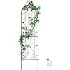 VEVOR Traliccio da Giardino Rampicanti per Piante Fiori in Metallo Antiruggine, Supporto per Traliccio per Rose Rampicanti da Esterno, Traliccio Decorativo per Clematide Alta per Cortili 38 x 152 cm