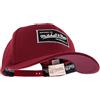 Mitchell & Ness Classic - Berretto snapback Rosso con logo in gomma rialzata, cachi, Taglia unica
