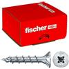 Fischer PowerFast II Viti Legno Truciolari Pozi CZF 6,0x35 Filetto totale, Testa svasata piana, Rivestimento in Cera, 200 Pz