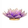 Phoenix Portacandela porta candela fiore di loto Capiz viola chiaro 13.5 cm