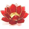 Mystery Mountain Beautiful grande rosso 1st Chakra Fiore di Loto Candela Holder