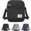 SKYSPER URBANX3 Borsello Tracolla Uomo Piccolo - Antiscippo, Borsa Messenger (nero)