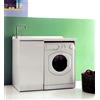 Sconosciuto Yellowshop - Mobile Lavatoio Lavapanni Lavanderia Con Coprilavatrice Lavatrice Ad 1 Anta o 2 Ante Bagno In Legno Mobile Lavabo Varie Misure (Cm L.107 x P.60 x H.87 Versione Dx)